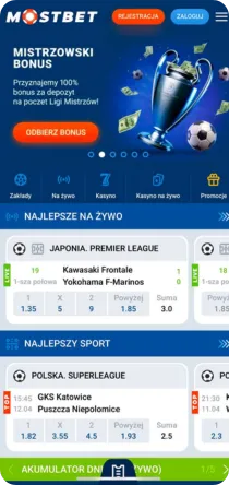 Mostbet mecz na zywo