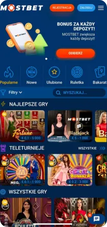 Mostbet bonusy kasyno sport